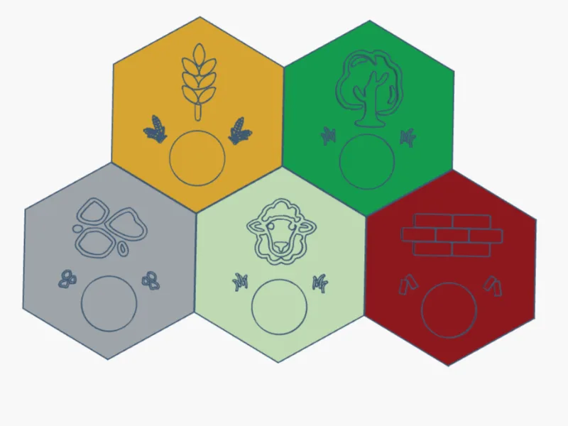 Simple Catan Tiles