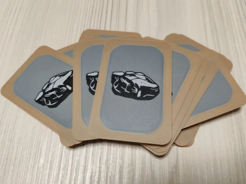 Settlers of Catan - Ore/rock card