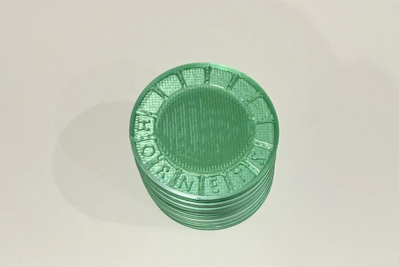 Stackable Poker Chips with Custom Text