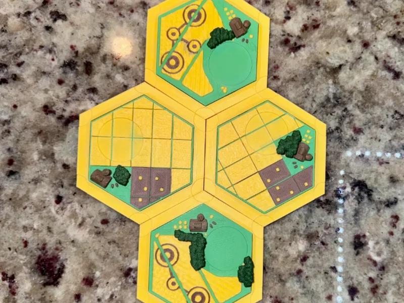 Settlers of Catan Wheat Variations (Colorized)