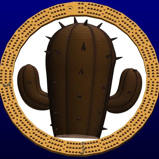 cactus cribbage board