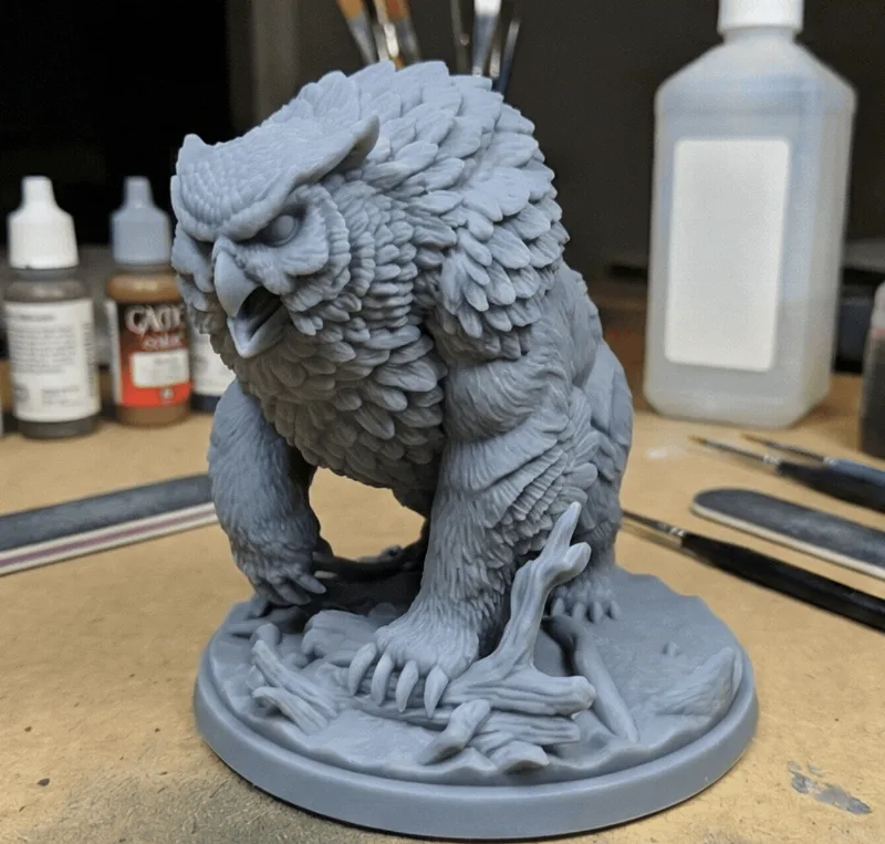 Ironbeak - Owlbear Beast | RPG Miniature