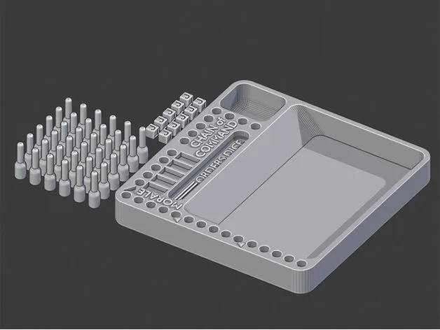 Chain of Command Dice Tray