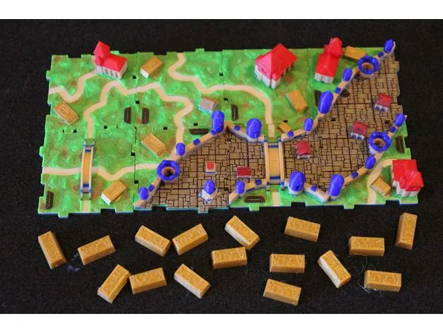 RifRaf 3D Carcassonne The Gold Mines Mini Expantion