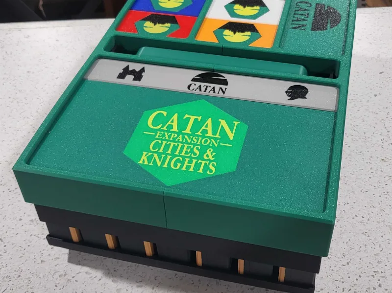 3D Catan Case Cities & Knights Remix