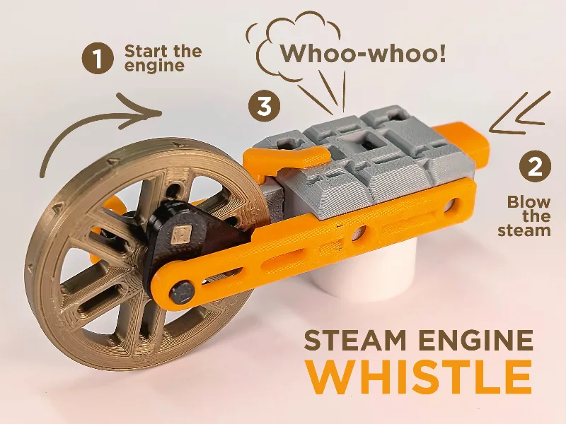 Steam Engine Whistle - Functional with sound