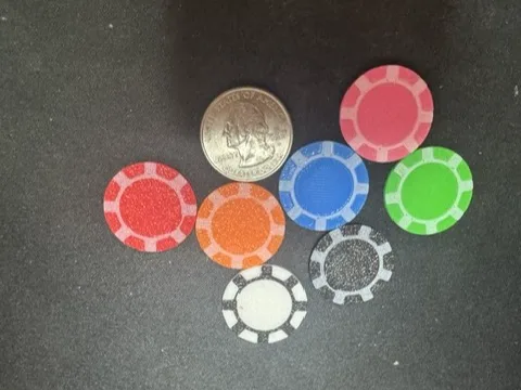 Poker Chips (USD Quarter Sized)