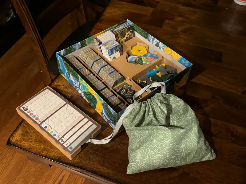 Cascadia Board Game Organizer (with Landmarks)