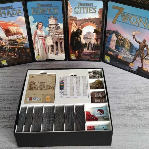 7 Wonders 2nd edition  + expansions insert/organizer
