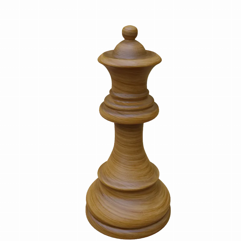 Queen Chess Piece detailed