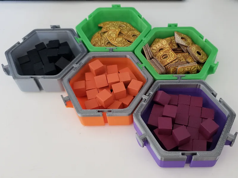 Modular game piece container
