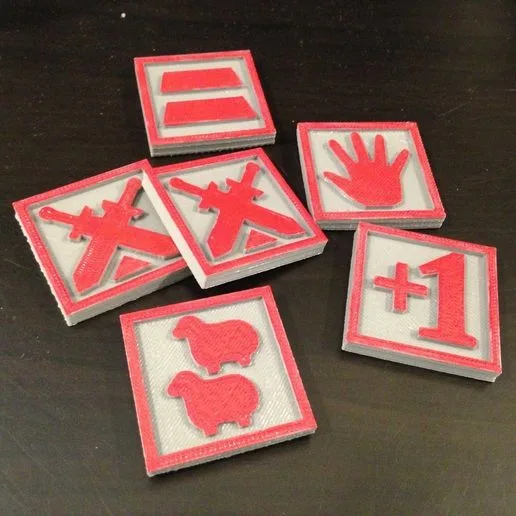 Catan Development Card Tokens