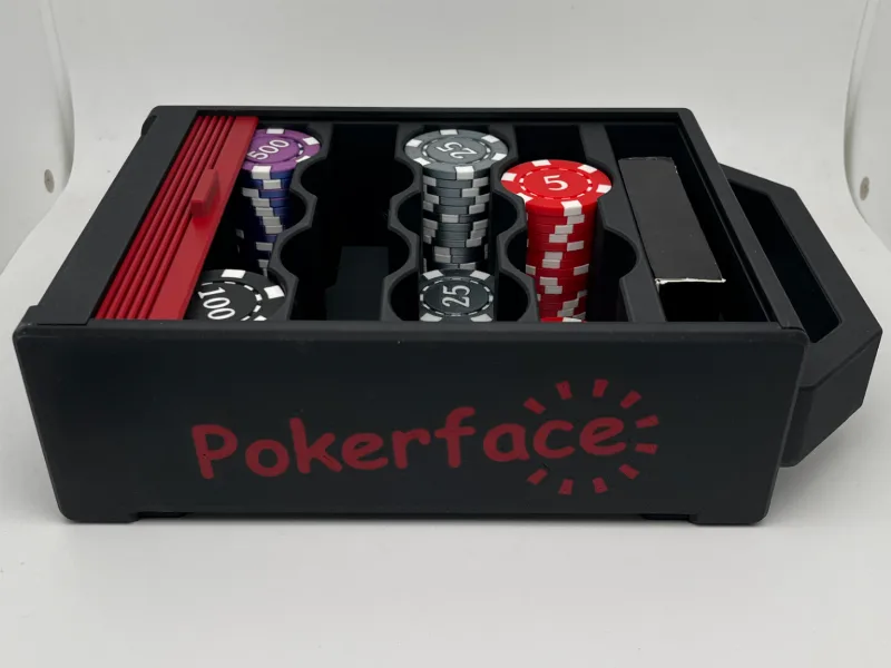 Portable Premium Poker Case - Casino Night Edition
