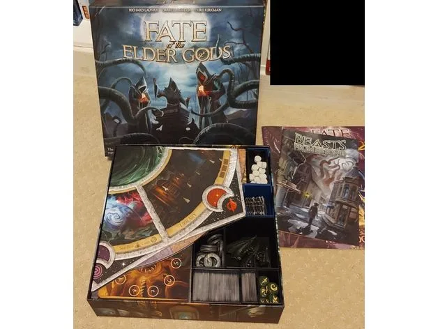 Fate of the Elder Gods board game insert - all in, holds expansion