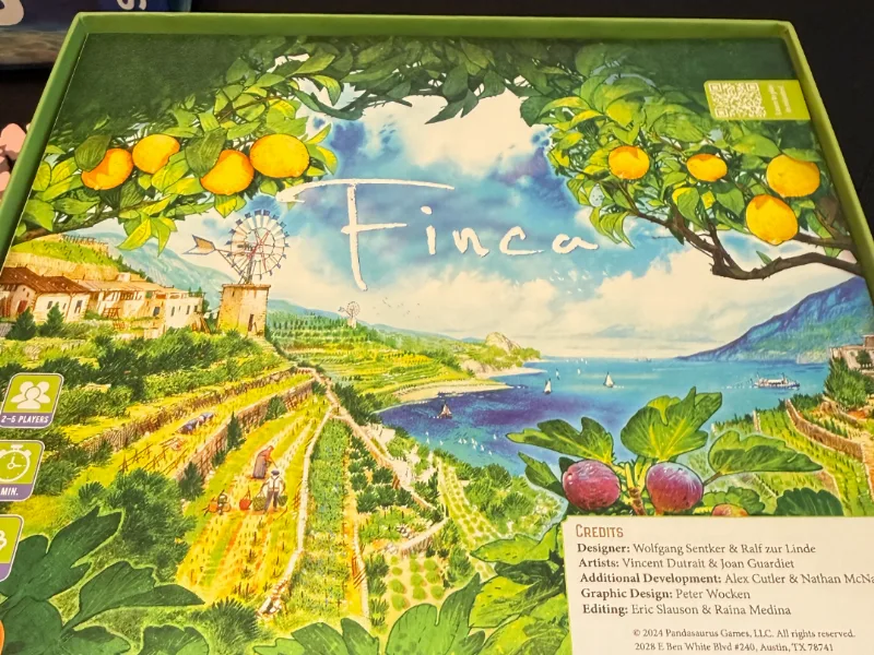 Finca Board Game Insert
