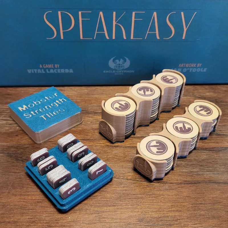 Speakeasy: Mobster Strength Tile Tray and City Token Holders