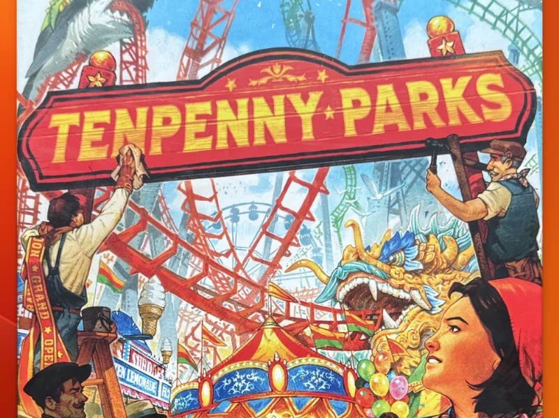 Tenpenny Parks Board Game Insert (Sleeved Cards)