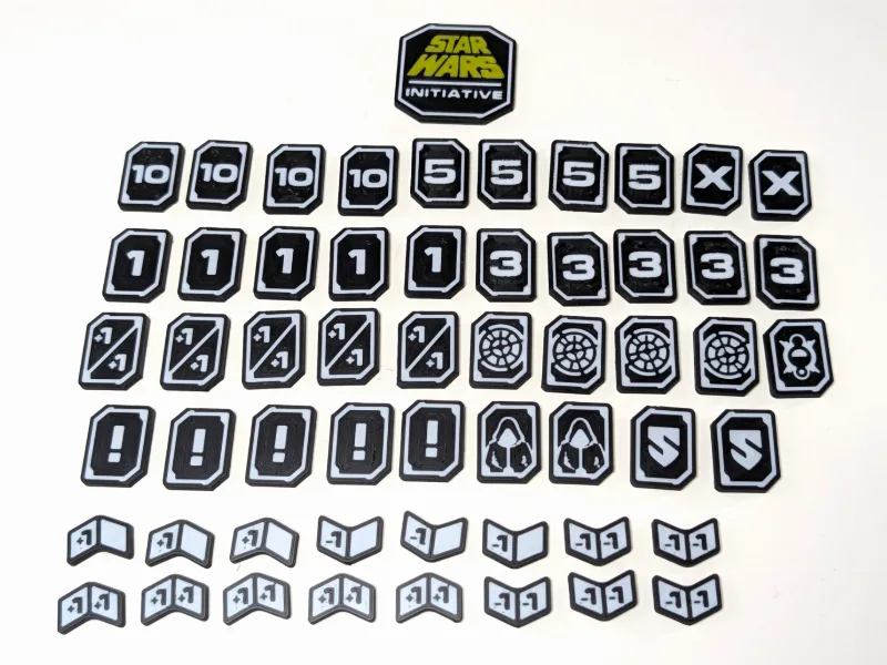 Star Wars Unlimited Tokens - Dual Sided - 56 Pcs