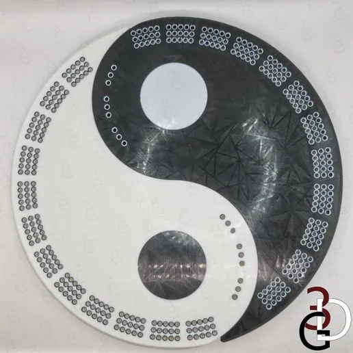 Yin Yang Cribbage Board