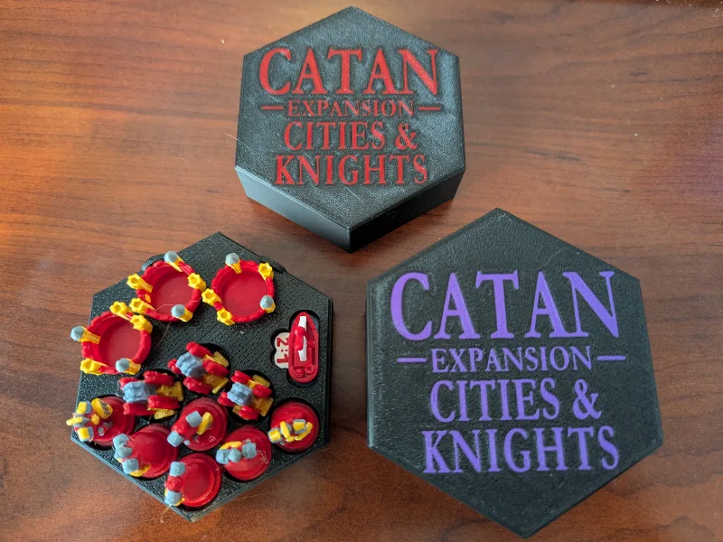 Catan Player Pieces Box - Cities & Knights