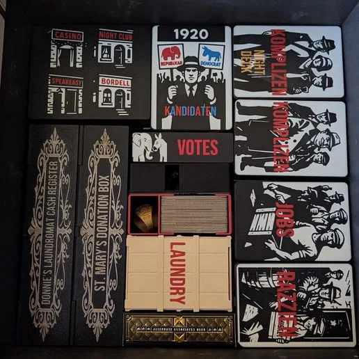 Scarface 1920 Board Game Insert (with all expansions)