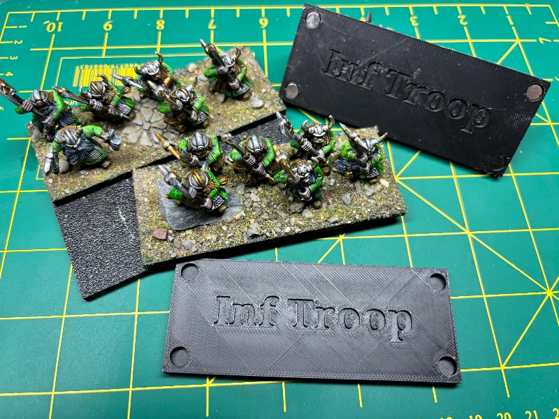 Kings of War v4 modular magnetic bases and trays