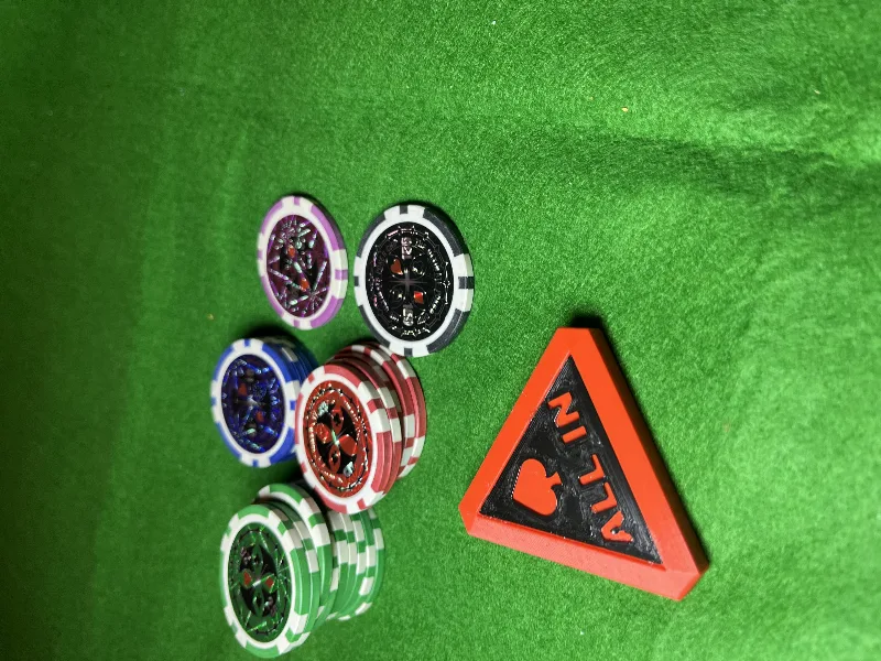 All-in Poker chip triangle