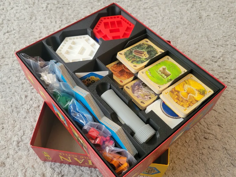 Catan expansion insert tray organizer