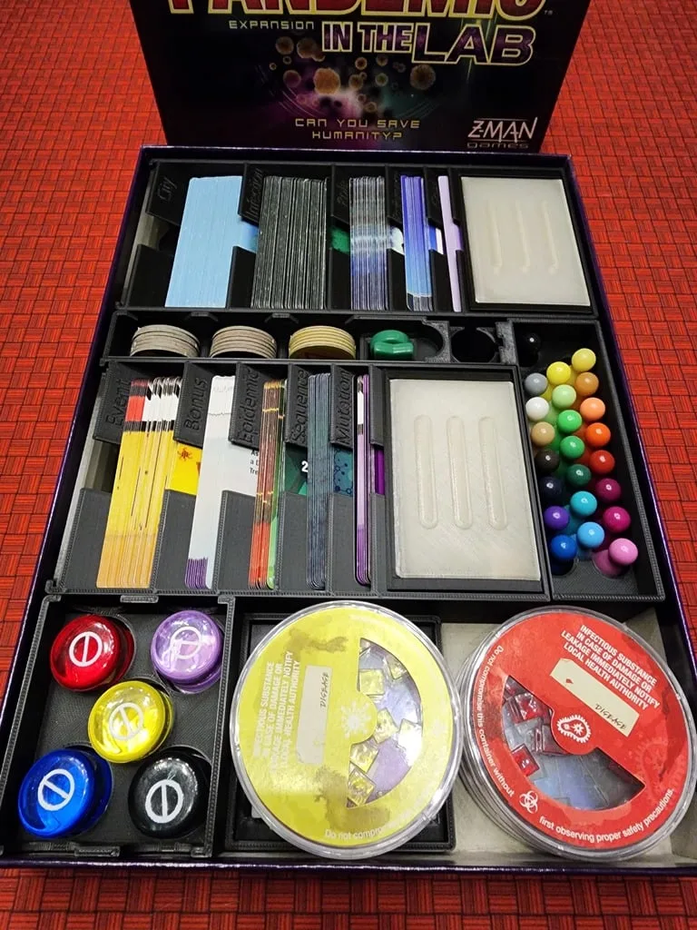 Pandemic Boardgame Insert All Expansions in one - English
