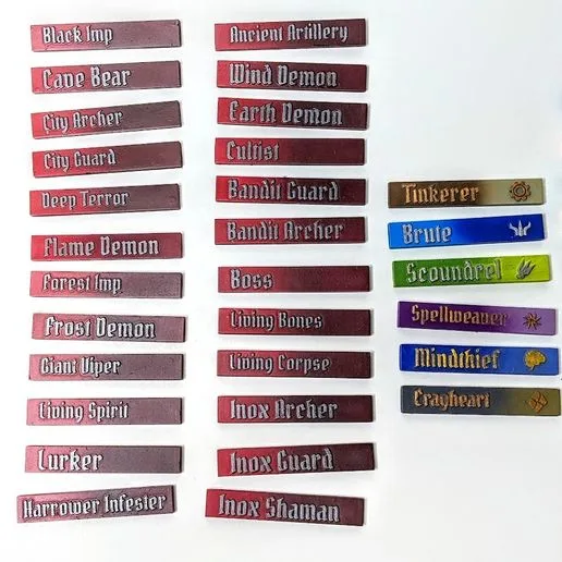 Gloomhaven Initiative Tracker Bars