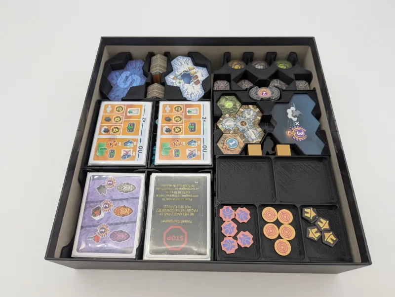 Organizing insert for Revive boards game and Call of the Abyss expansion