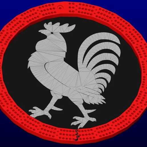 rooster cribbage board