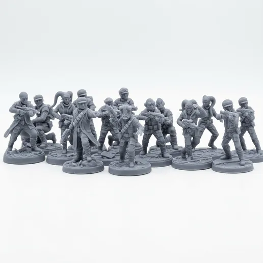 Rebel Commandos Close Combat Squad 14 Units - 32mm Star Wars Legion Scale