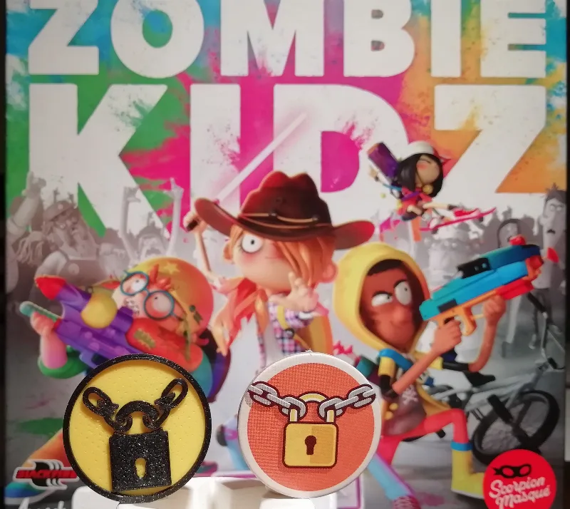 Lock Token for board game Zombie Kidz Evolution