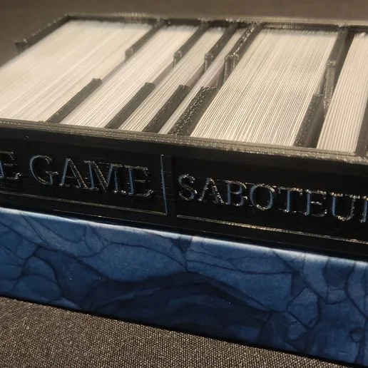 Saboteur + Saboteur 2 expansion - Insert organizer for sleeved cards