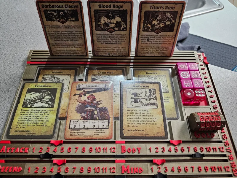 HeroQuest Player Board