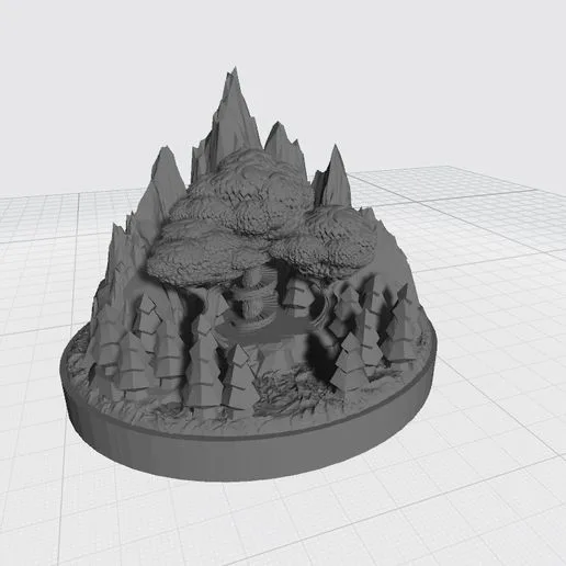Elfen Stronghold for board games (compatible with Lorien for War of the Ring)