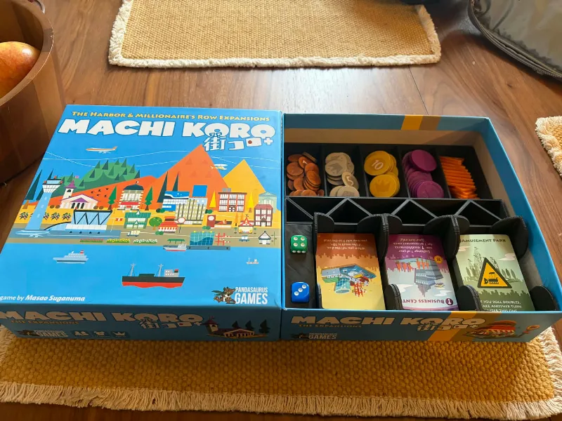 Machi Koro Insert-Millionaire/Harbor Expansion Box