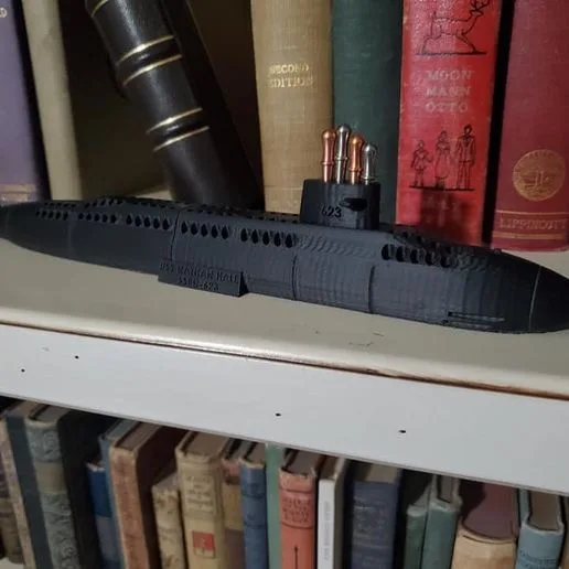 Nuclear Submarine Cribbage Boards, USS Nathan Hale & USS Baltimore