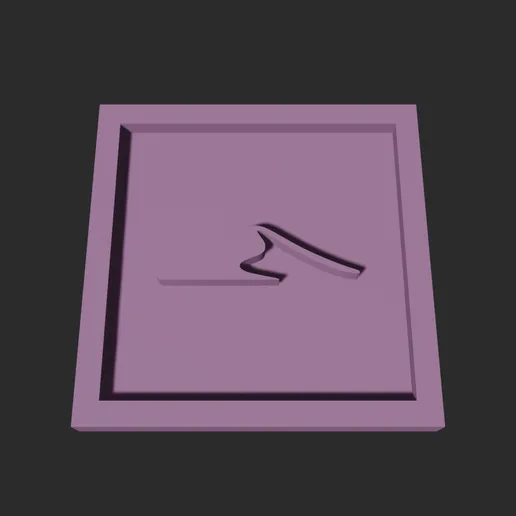 Dune Square – 3D Printable Game Token