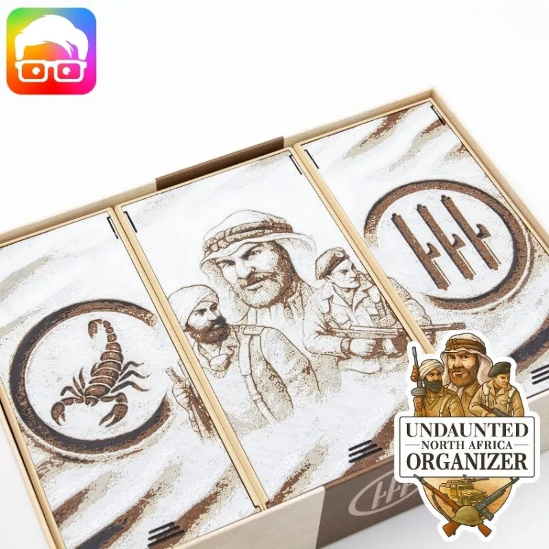 Undaunted North Africa board game organizer by @ammedia3d [tabletop board game inserts sku: UNDNA001]