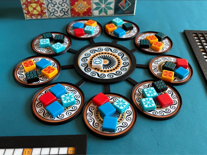 Display for board game "Azul" new version.