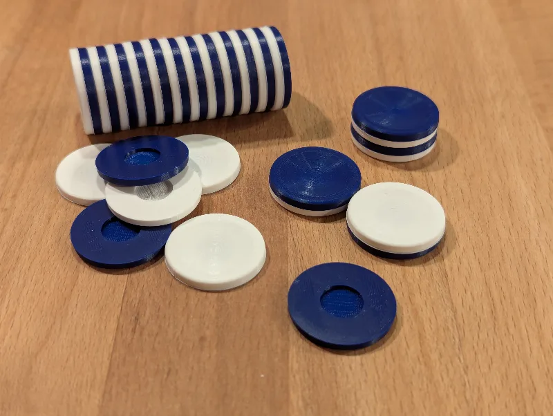 Othello/Reversi Pieces, Accurately Shaped.