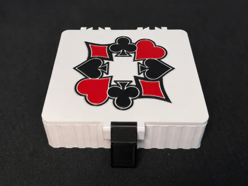 Travel card Box Poker style deck 126 x 95 x 30 mm