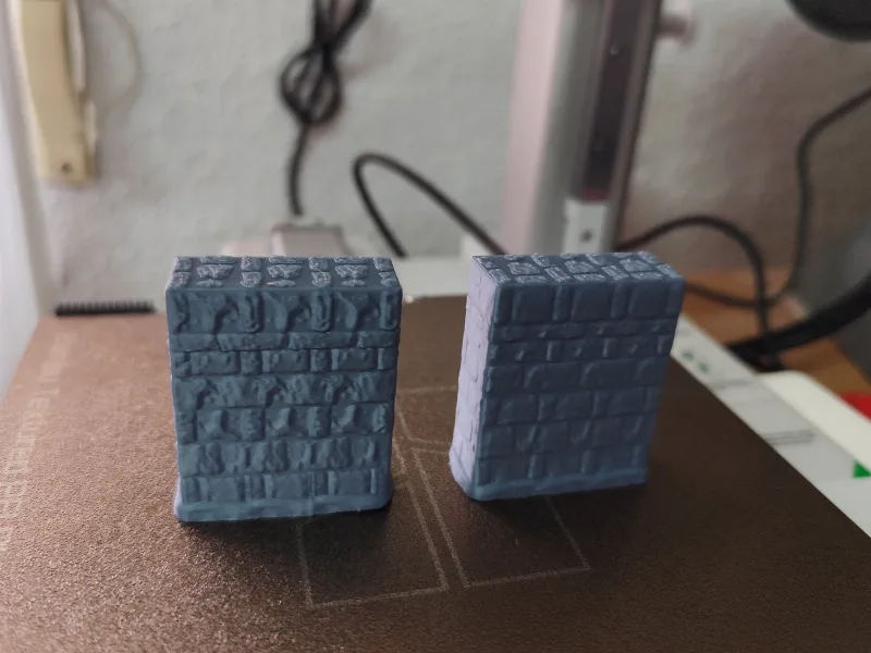 Double-tile wall for Heroquest and D&D