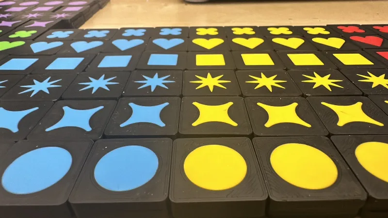 Qwirkle - Custom made full set with stand & frame