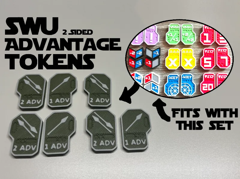 Star Wars Unlimited Advantage tokens double sided