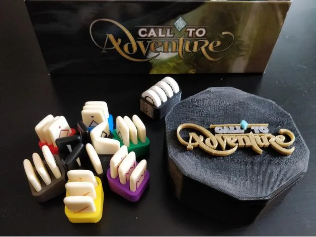 Call to Adventure - Rune holder and Lid, Player token holder