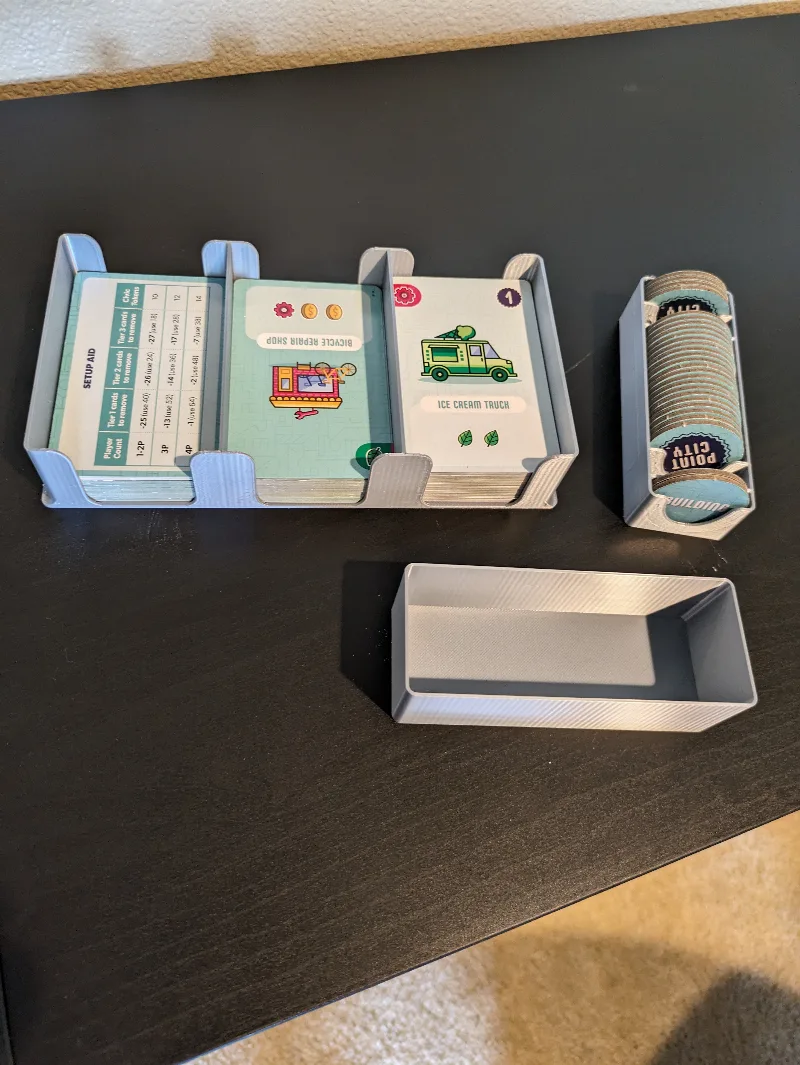 Point City Unsleeved Card Tray (taller) and Token Holder Cover
