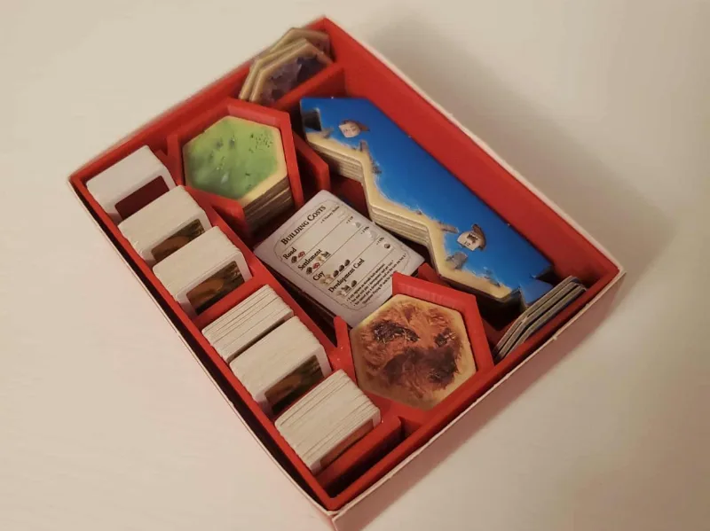 World's Smallest Catan Box Insert